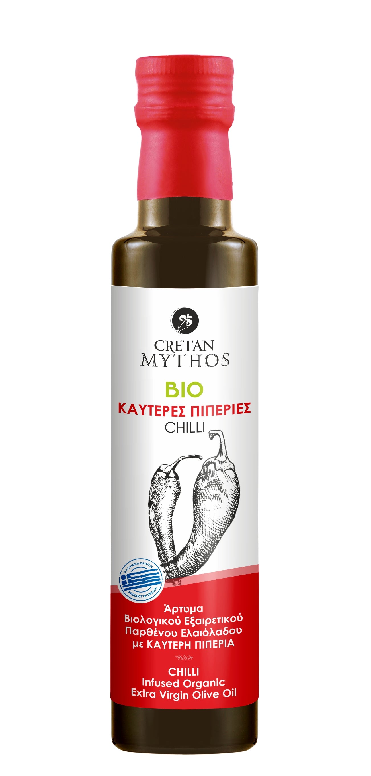 Infused BIO EVOO in 7 Natural Flavours - Cretan Mythos