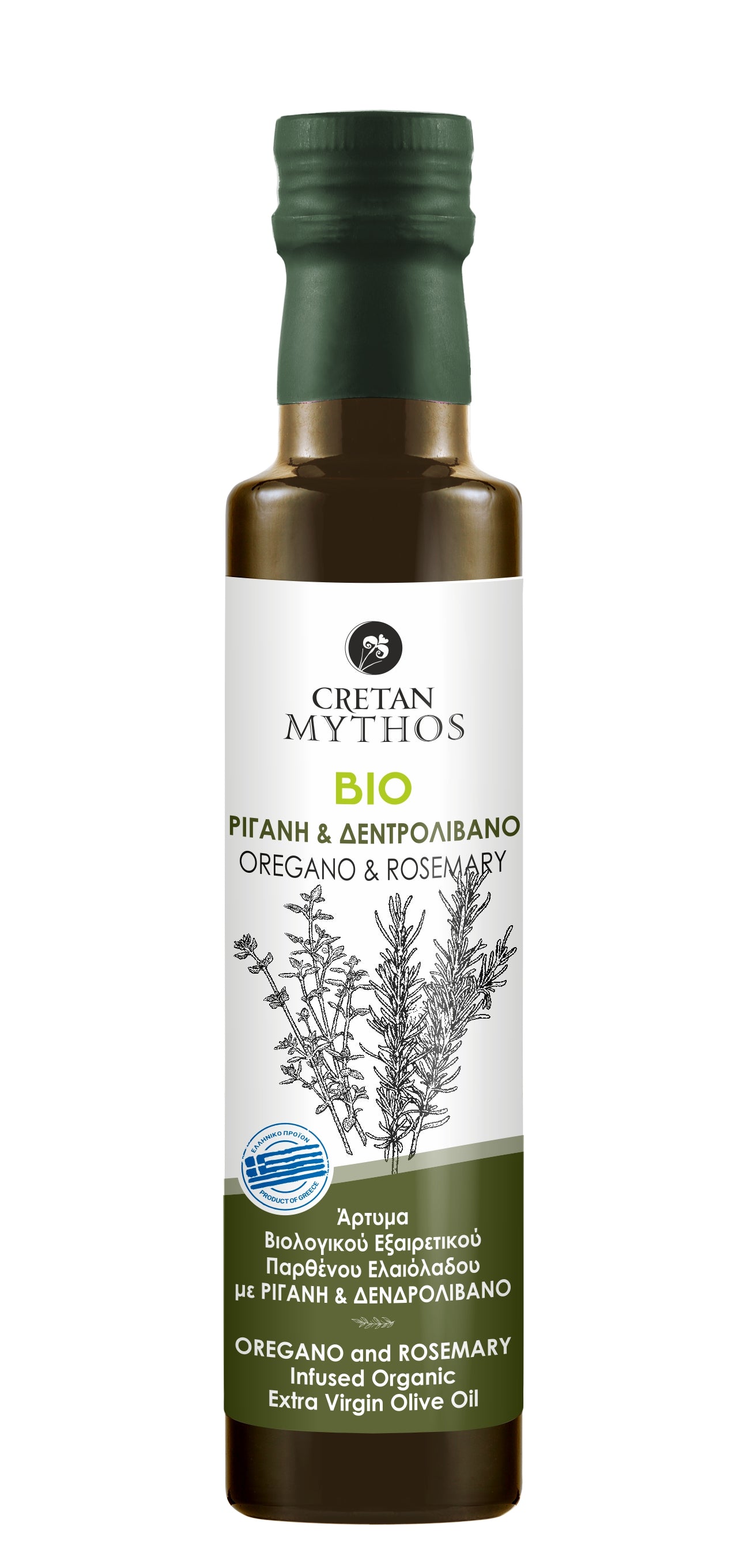 Infused BIO EVOO in 7 Natural Flavours - Cretan Mythos